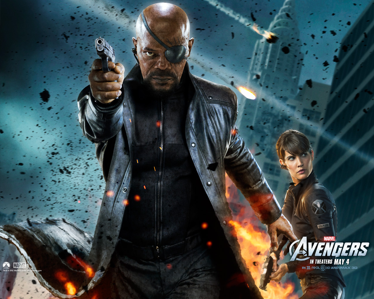 Nick Fury and Maria Hill