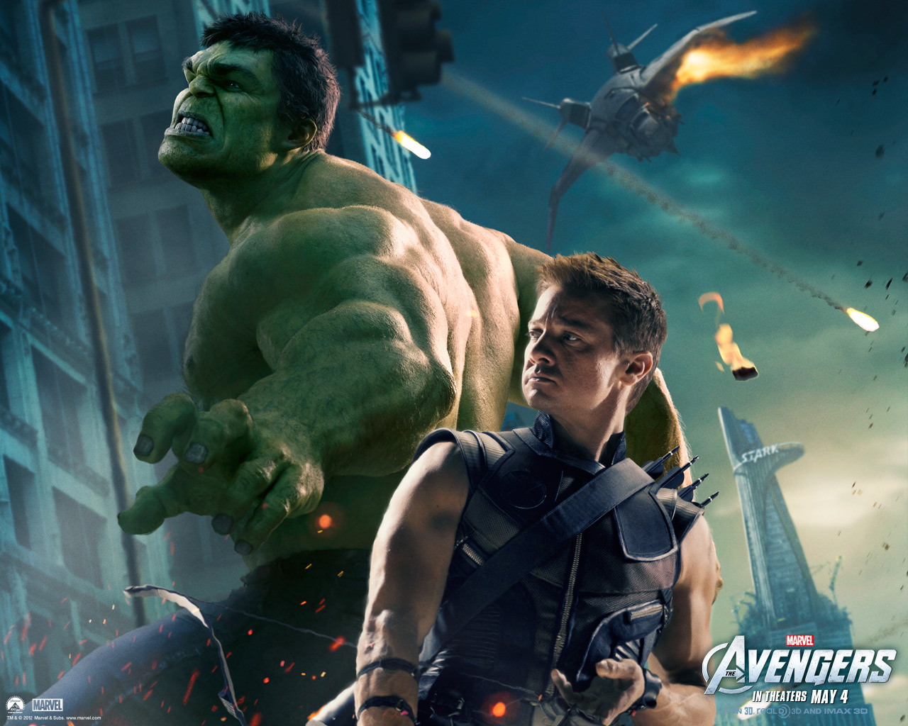 Hulk and Hawkeye wallpaper
