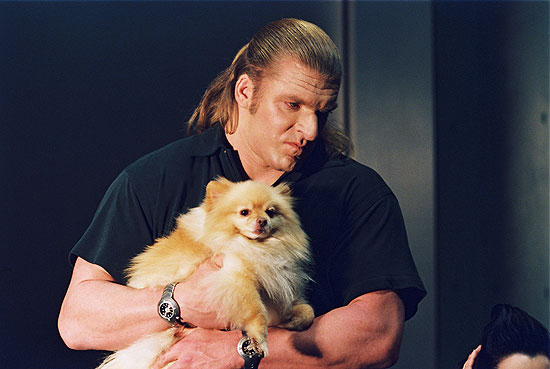 Jarko Grimwood with his dog