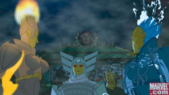 A meeting of the masked
