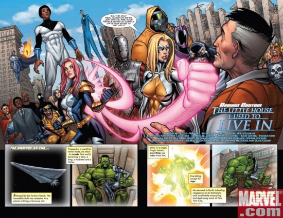 WWH AFTERSMASH: DAMAGE CONTROL #2, pages 2-3