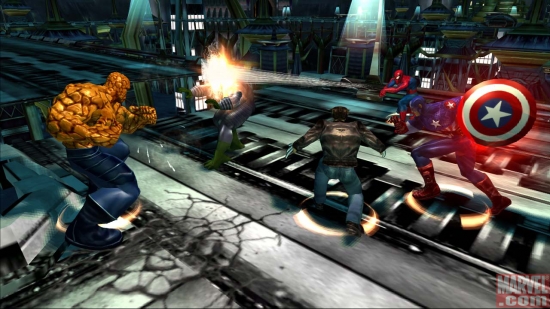 The Thing, Wolverine, Cap and Spider-Man