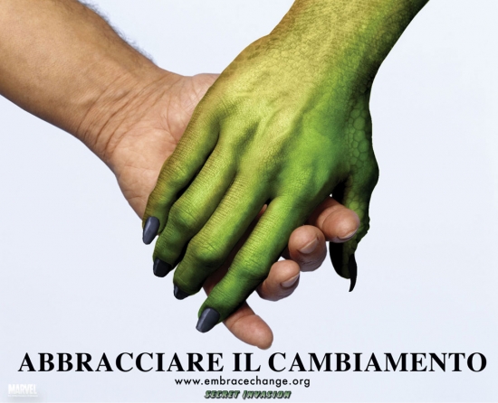 Embrace Change in Italian.