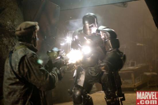 Iron Man in action