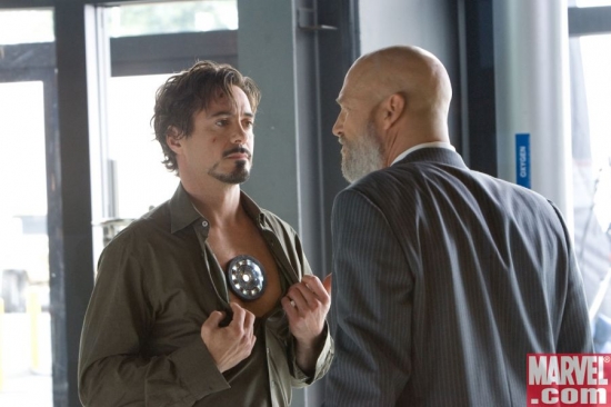Tony Stark reveals himself to Obadiah Stane