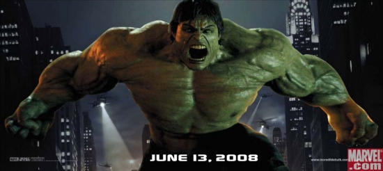 Incredible Hulk outdoor movie poster