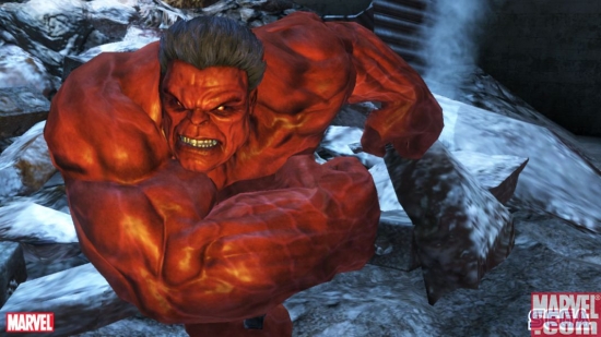 Red Hulk, exclusive to the Xbox 360 version of the Incredible Hulk video game