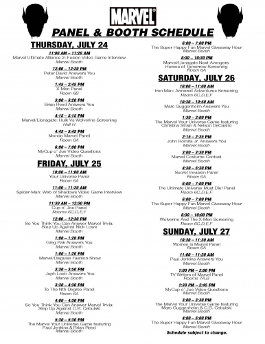 Download the Panel and Booth Schedule