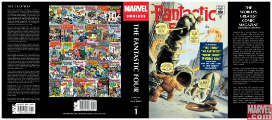 FANTASTIC FOUR OMNIBUS VOL. HC variant cover by Jack Kirby & Alex Ross