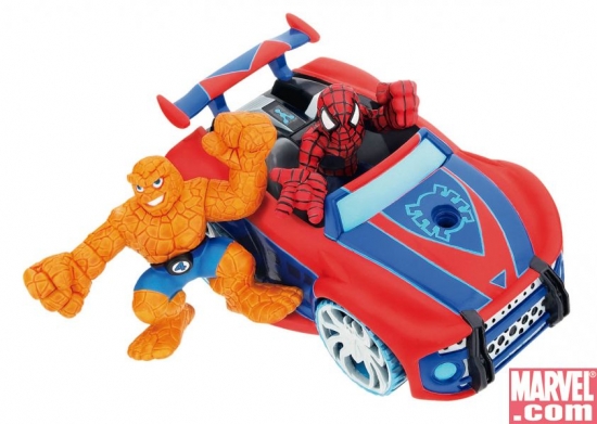 Mini Vehicles: Spidey & Thing