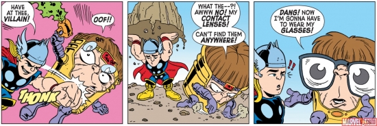 M.O.D.O.K. in a Marvel Super Hero Squad strip