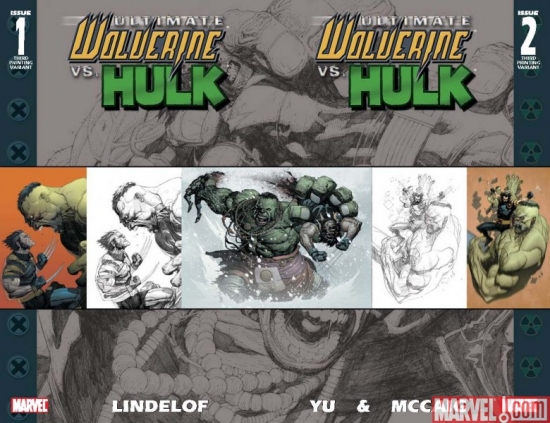Covers to both ULTIMATE WOLVERINE VS. HULK #1 THIRD PRINTING VARIANT and ULTIMATE WOLVERINE VS. HULK #2 THIRD PRINTING VARIANT 