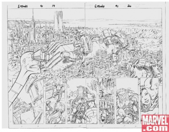 Peletier art from Exiles #91.