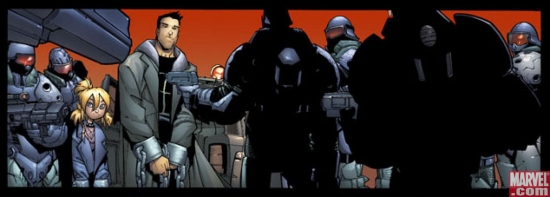 Interior art from New X-Men #45