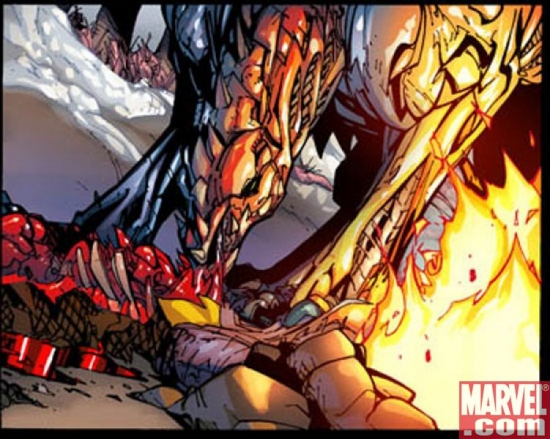 a panel from New X-Men #44