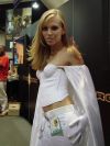 Emma Frost and mesmerizes the camera