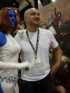 Mystique poses with a fan as part of a deadly