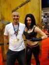 Axel Alonso takes a pic with X-23