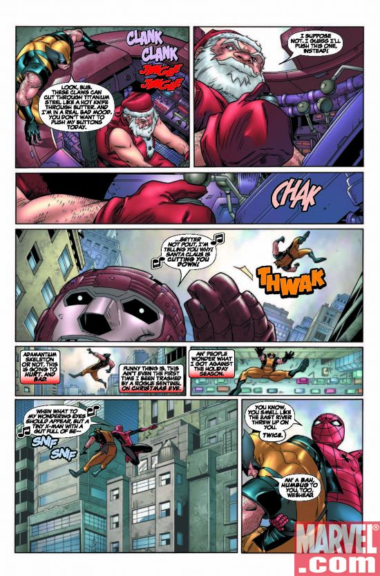 Marvel Holiday Special Interior Art