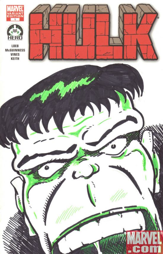 Hulk Ultimate 100 cover by Marvel Executive Editor Tom Brevoort