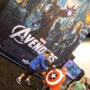 Fans posing with Thor's hammer and Captain America's shield at WonderCon 2012