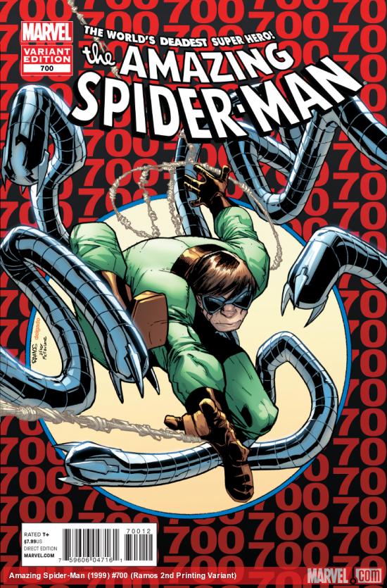 cover from The Amazing Spider-Man (1999) #700 (2ND PRINTING VARIANT)