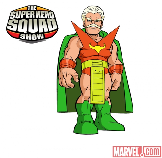 Final color art for the Stranger from 'The Super Hero Squad Show' Season 2