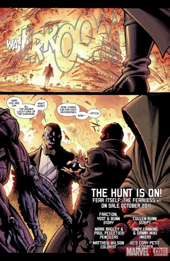 Fear Itself: The Fearless #1 preview art by Mark Bagley & Paul Pelletier