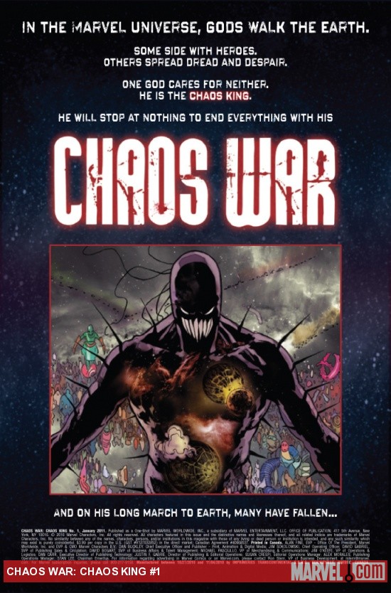 CHAOS WAR: CHAOS KING #1 preview page by Michael Kaluta