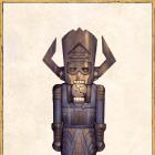 2012 Merry Christmas card from Mike del Mundo, featuring Galactus