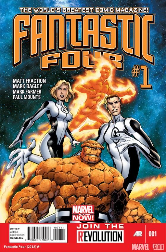 Fantastic Four (2012) #1 cover by Mark Bagley