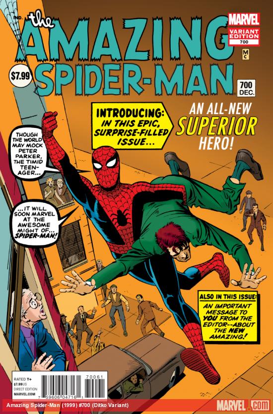 cover from The Amazing Spider-Man (1999) #700 (DITKO VARIANT)