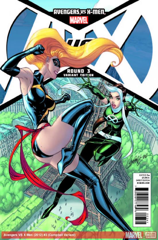 AVENGERS VS. X-MEN 3 CAMPBELL VARIANT (1 FOR 25, WITH DIGITAL CODE)