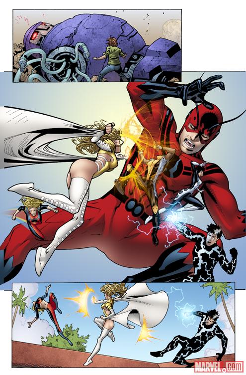 Avengers Academy #33 preview art by Timothy Green II