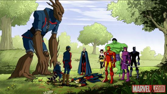 The Guardians of the Galaxy make their debut in The Avengers: Earth's Mightiest Heroes!
