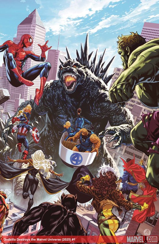Godzilla Destroys the Marvel Universe (2025) #1 (Variant)