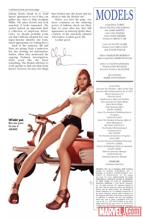 Models, Inc. (2009) #3