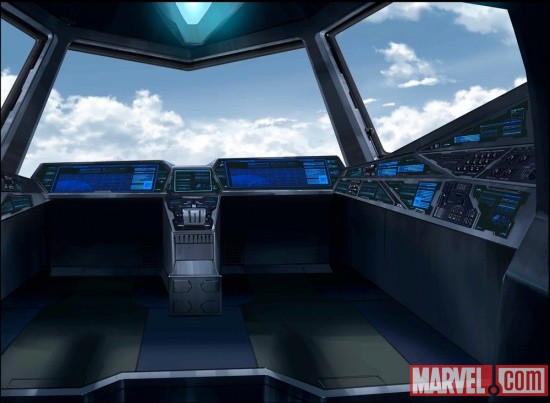 Blackbird cockpit from the X-Men anime
