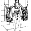 5 Ronin Psylocke sketch by Goran Parlov