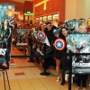 Marvel fans waiting in Line for screening