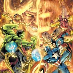 AVENGERS/DEFENDERS WAR TPB COVER