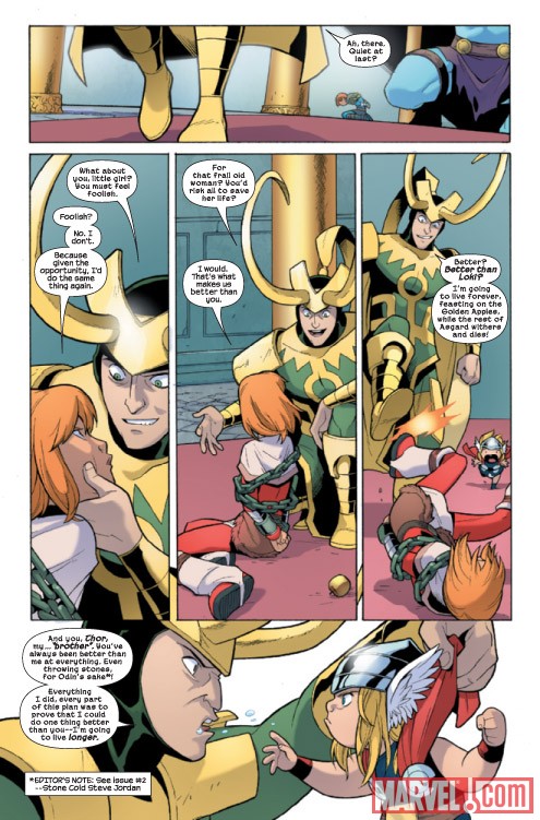 THOR AND THE WARRIORS FOUR #4 preview art by Gurihiru