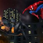 Screenshot of Storm and Spider-Man from Marvel Avengers: Battle for Earth