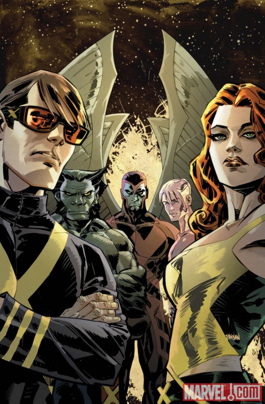 Image Featuring Archangel, Beast, Cyclops, Jean Grey, Iceman