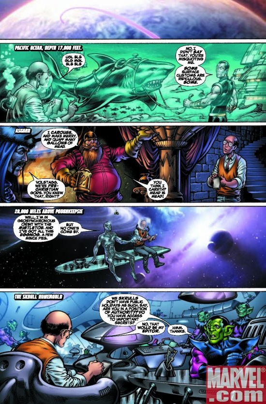 Marvel Holiday Special Interior Art