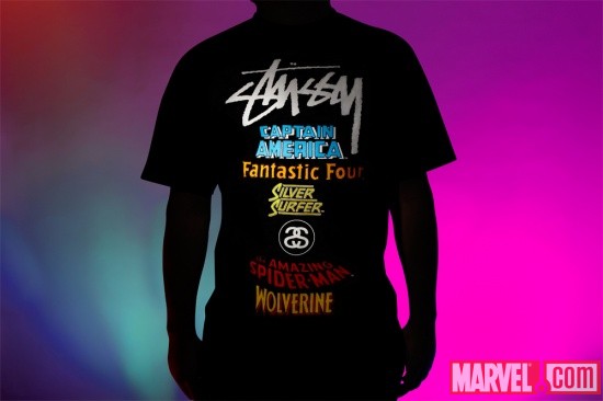 The Stussy x Marvel Project- World Tour Tee Front