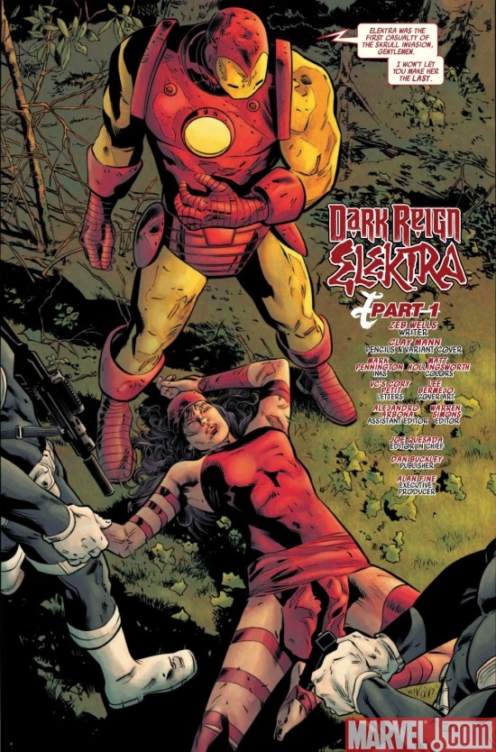 DARK REIGN: ELEKTRA # 1 preview page 4