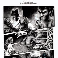 Nick Gurewitch's Wolverine story from the STRANGE TALES collection