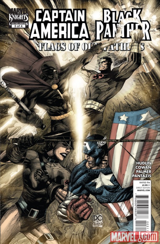 CAPTAIN AMERICA/BLACK PANTHER: FLAGS OF OUR FATHERS #3 cover by Denys Cowan