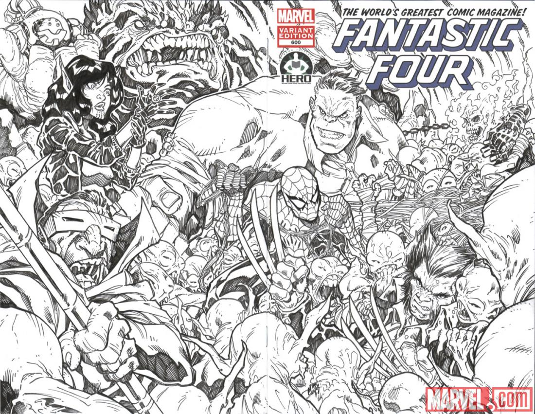 Fantastic Four #600 Hero Initiative variant cover by Daniel Campos